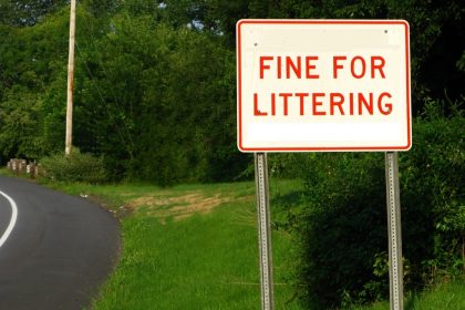 fine for littering fine for littering in uk