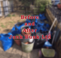 before/after waste removal photo