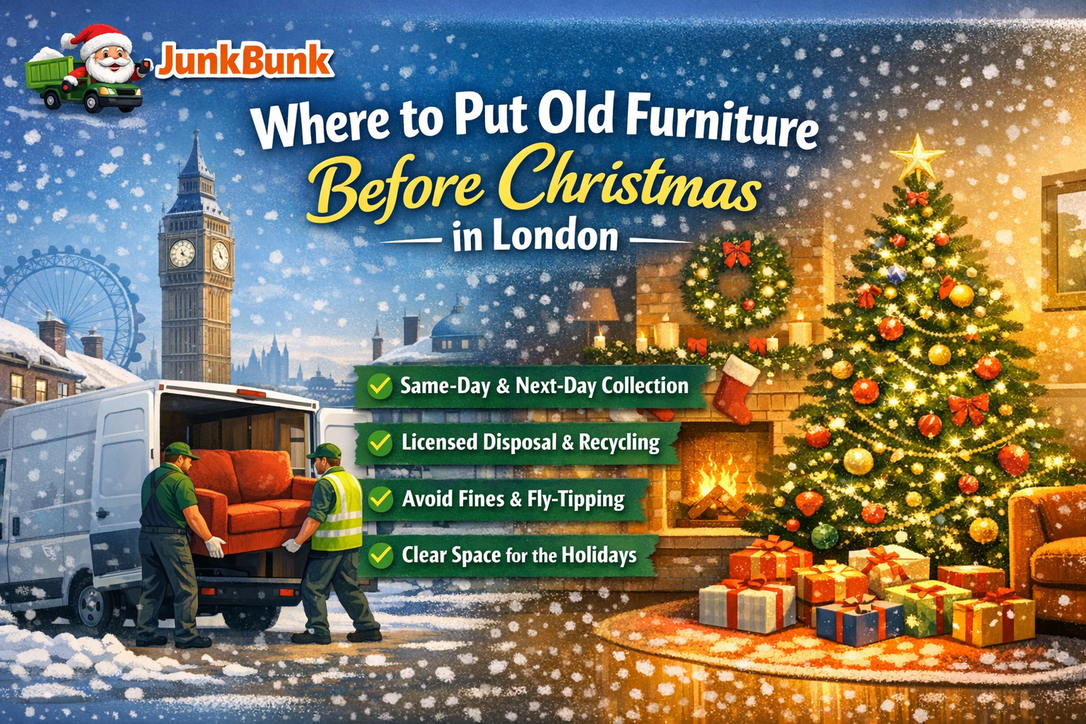 where to put old furniture before christmas