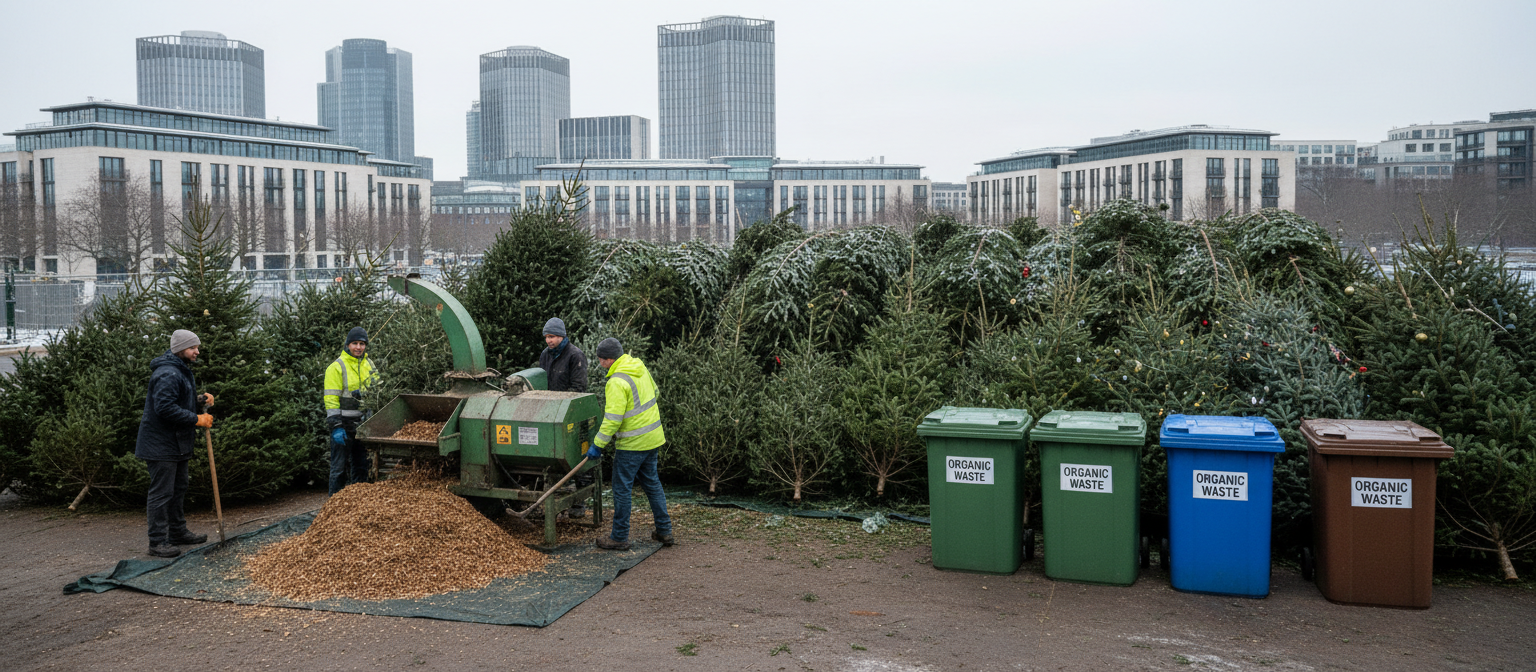 Christmas packaging waste London