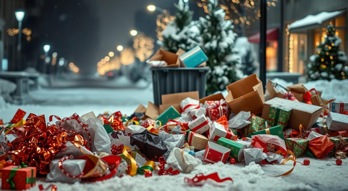 holiday packaging waste